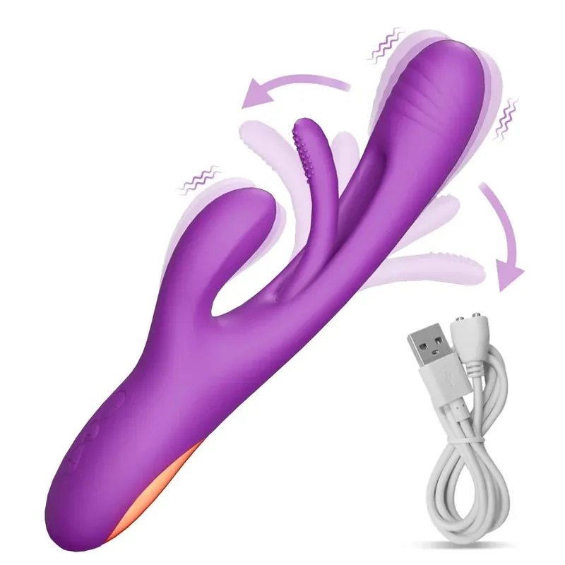 2023 Rabbit Tapping G-Spot Patting Vibrator for Women Clitoris Clit Stimulator Powerful 21 Modes Sex Toy Female Goods for Adults — image 8