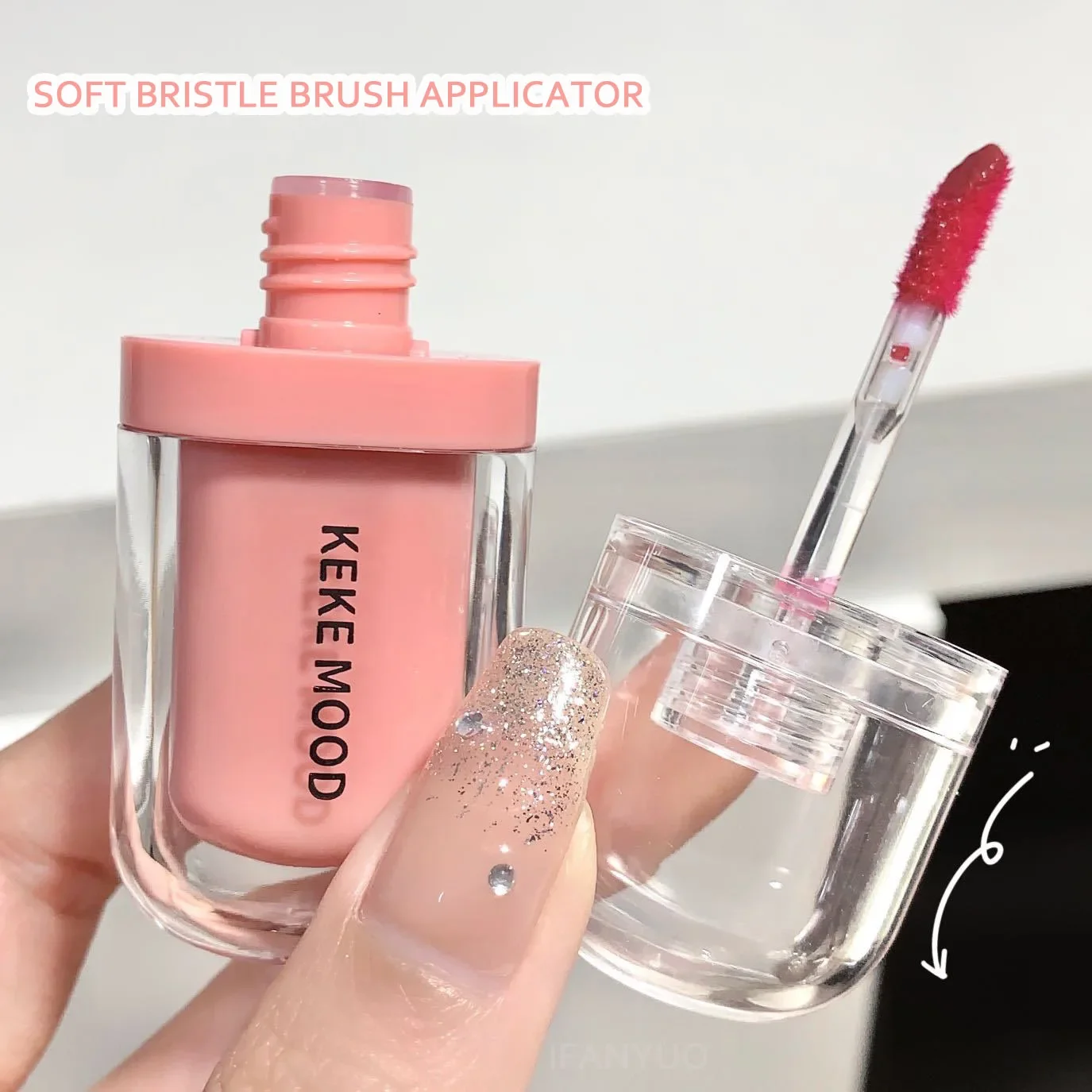 Crystal Glossy Lip Glaze Jelly Mirror Water Lip Gloss Lasting Moisturizing Sexy Lips Tint Korean Lip Glaze Girl Beauty Cosmetics
