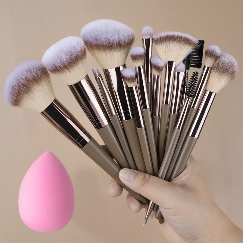 20Pcs Makeup Brushes Set Professional Super soft detail Blush highlighter Foundation Concealer Eyeshadow Brush Women Beauty Tool