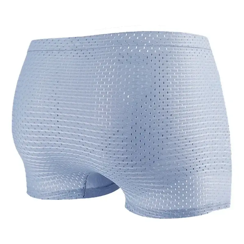 4 Pack Men's Big Size Boxer Shorts (9XL-13XL) Breathable Mesh Underwear Comfort Fit, Stretch Waistband Plus Size Men's Undies