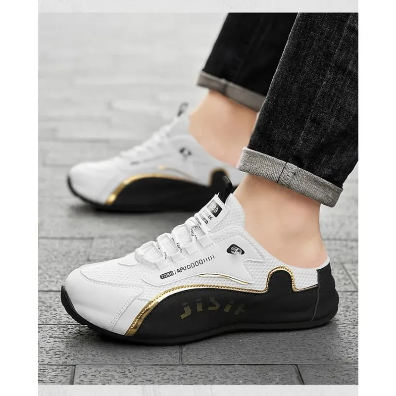 Kaswal na Nakasaradong daliri ng Kalahating tsinelas ng Kalalakihan sa Tag-init Kumportableng Breathable Soft Sole Sneakers Fashion Slip-on na Panlalaking Tennis Shoes 2026 — image 6