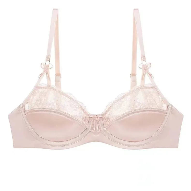 Early Spring Teen Girls Pure Desire Lingerie Set U-Back Soft Support Satin Stitch Lace Comfort Underwear Anti-Sag for Youth — image 9