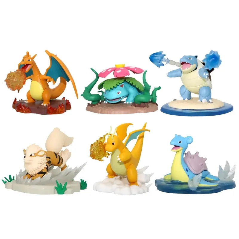 Genuíno pokemon anime figuras de ação call of duty gk pvc charizard blastoise arcanine lapras venusaur dragonite presente de natal — image 9