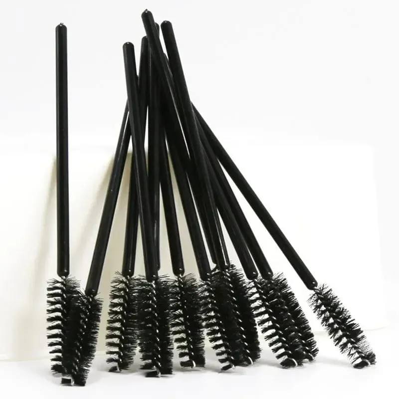 Black Eyebrow Perm Makeup Brush Disposable Eyelash Extension Brow Comb Professional Mascara Wands Applicator Spoolers Tools