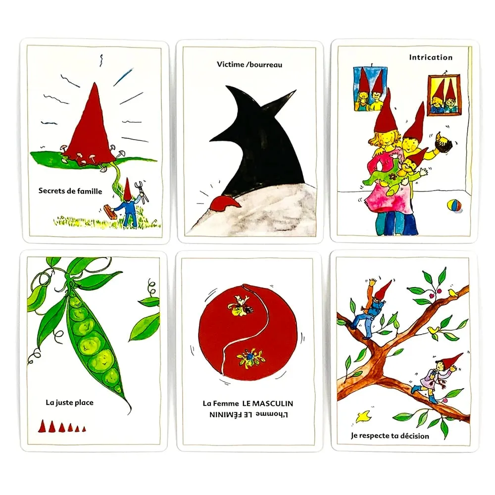 Constellations Familiales Carte da gioco 35 carte Versione francese Divinazione Oracle Deck Family Constellation Tool Regali di Natale — image 4