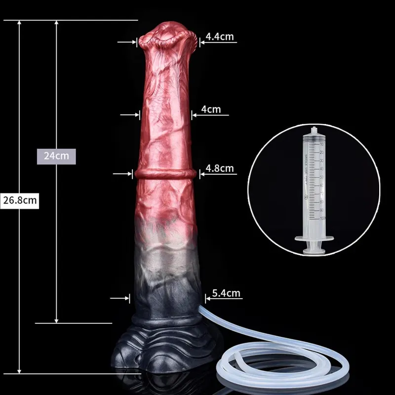 Fışkırtma At Anal Yapay Penis Canavar Sahte Penis G-spot Stimülatörü Mastürbasyon Butt Plug Horoz Seks Oyuncak Kadın Erkek Flört