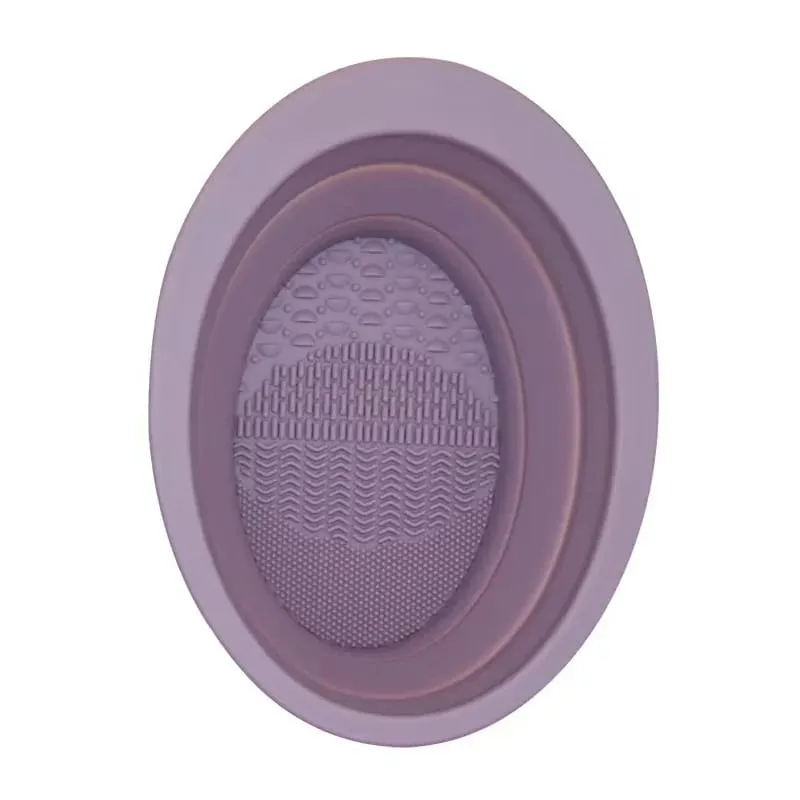 Soft Silicone Makeup Brush Cleaner Folding Powder Puff Cleaning Bowl Eyeshadow Brushes Wash Clean Mat Beauty Tools Scrubber Box — image 8