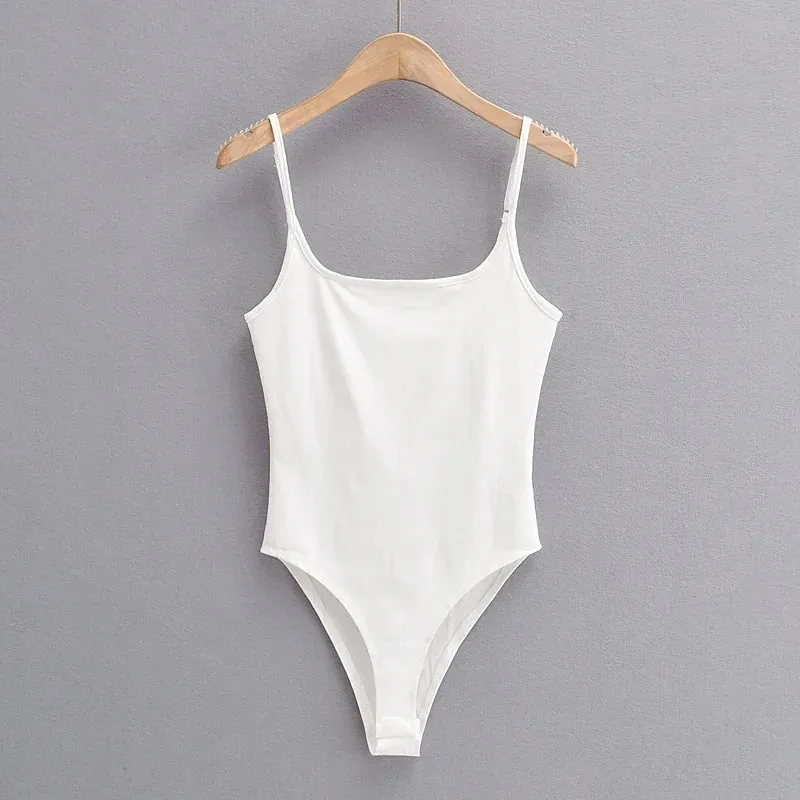 Summer New Arrivals in Store Pure Color Thin Stretch Knitted Sling One-Piece Sexy Beach Style — image 8