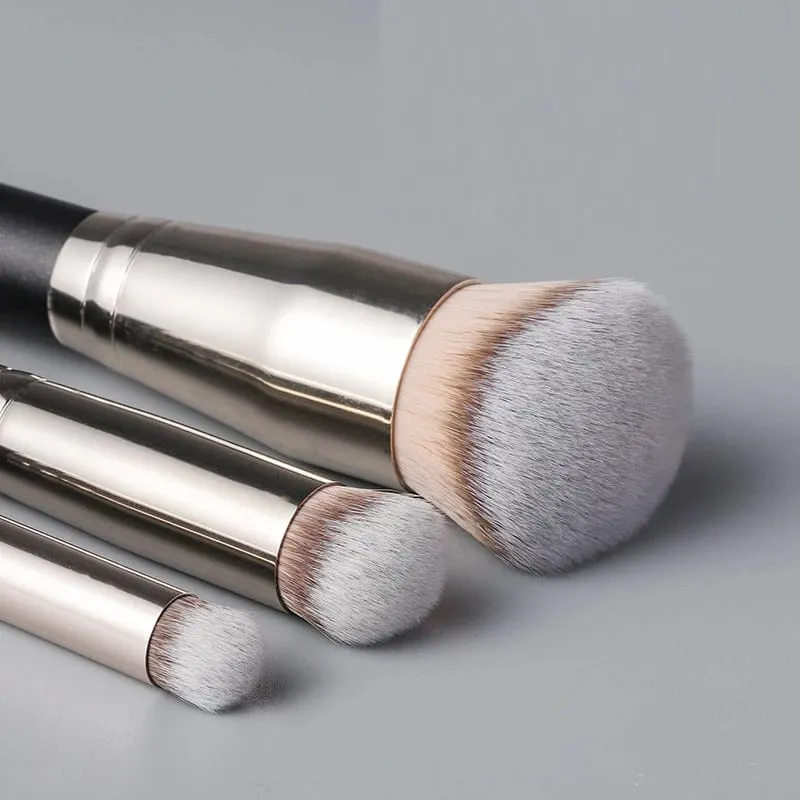 3pcs Beveled Foundation Concealer Makeup Brushes Seamless Cover Synthetic Dark Circle Liquid Cream Cosmetics Contour Brush Tool