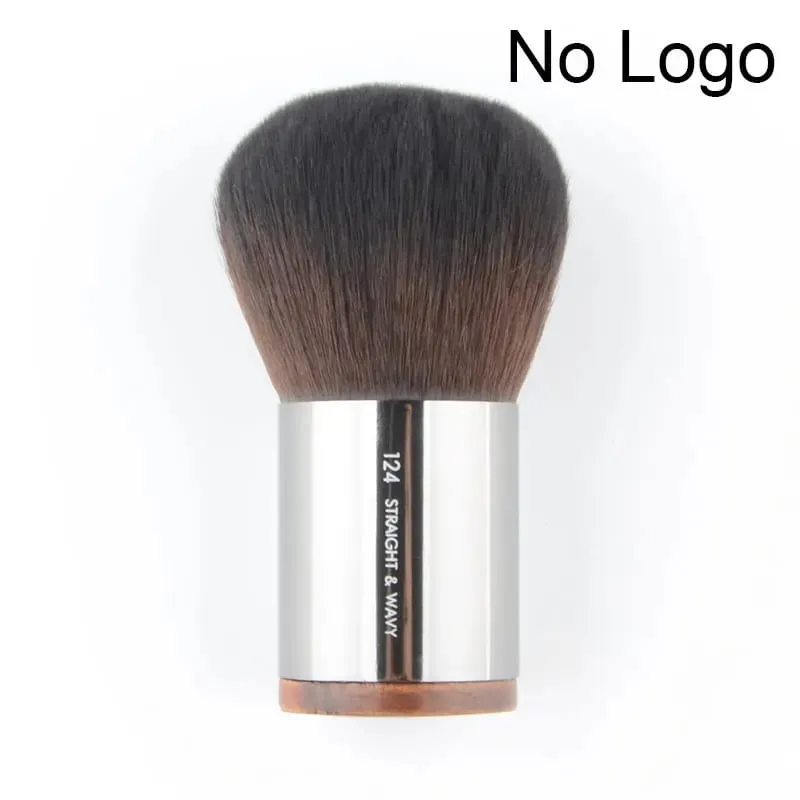 1 ピース #112 ポータブルアングルフラットファンデーションメイクブラシ天然木バフファンデーションカバープロフェッショナルメイクアップブラシ