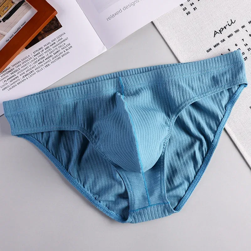 New Solid 1pcs/3pcs Cotton Underwear Men Brief Hot Shorts Mens Briefs Ropa Interior Hombre Breathable Size M2XL ST-MK56 — image 5