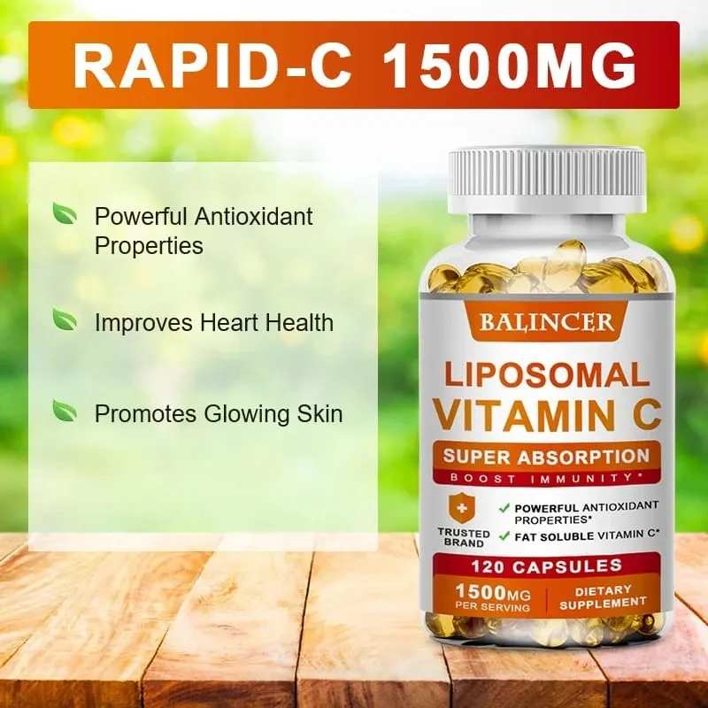 Supplément liposomal de vitamine C – Vitamine C liposomale facilement absorbée, antioxydant, soutient le système immunitaire, favorise la santé de la peau. — image 2