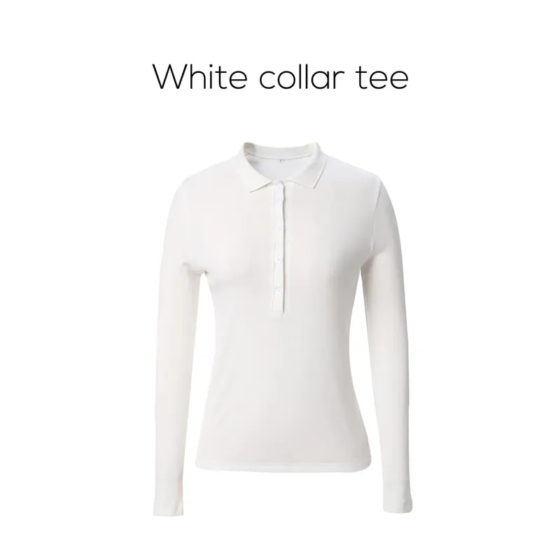 AP 2025 Spring and Summer Women Turn-down Collar Tee Soft Lady Cotton Blend Skirt Comfortable Casual