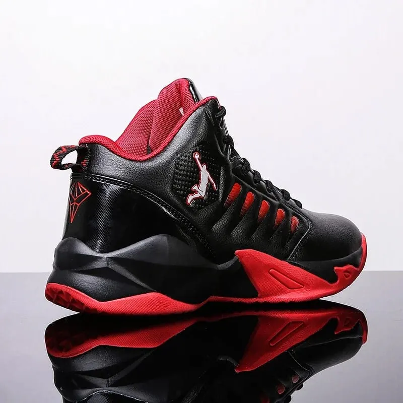 Brand Leather Men Sneakers Comfortable Basketball Non-Slip Lightweight Shoes Men's Training Basket Waterproof Basketball Boots — image 9