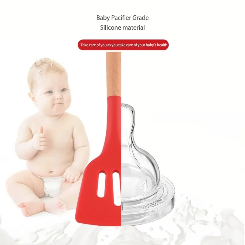 Silicone Turners Gadgets Spatula Egg Fish Frying Pan Scoop Fried Shovel Slotted Turners Kitchen Tools Cooking Utensils Kitchen a — image 6