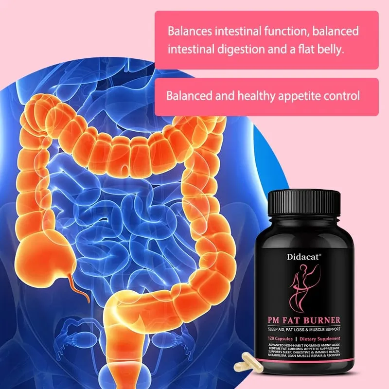Fat Burner Supports Muscle Digestive Health Healthy Weight Loss Suppress Appetite Diet Nutritional Supplement for Sleep Aid — image 6
