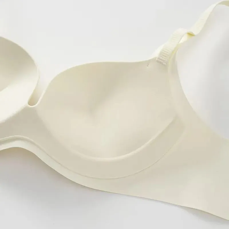 2025 Nahtloser Push-up-BH, kleine Brüste, raffend, vergrößernd, Anti-Durchhängen, dünnes Oberteil, dicke Unterseite, ohne Bügel, Dessous für Damen — image 7