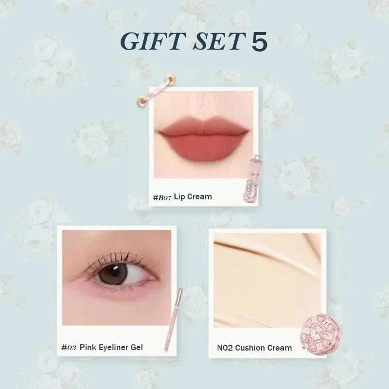 Flowers Knows Bunny Garden Collection Gift Set Makeup Eyeshadow Palette Velvet Matte Lip Stick Lip Cream Blush De Maquillaje — image 10