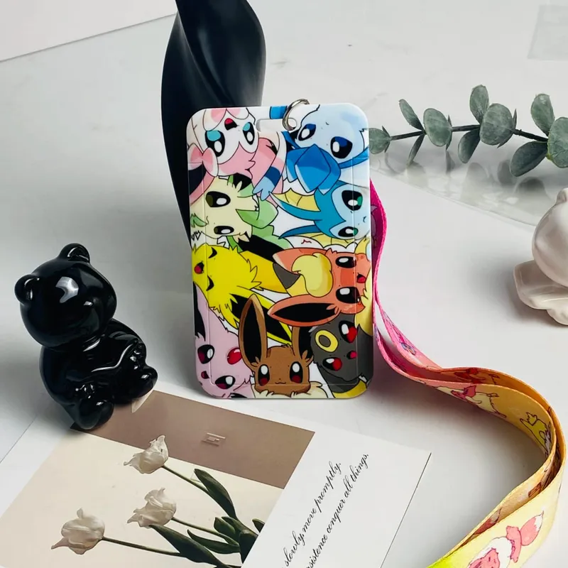 Animated Lanyards Cartoon Badge Holder ID Credit Card Pass Hang Rope Keychain For Keys Anime Accessories Gifts — image 6