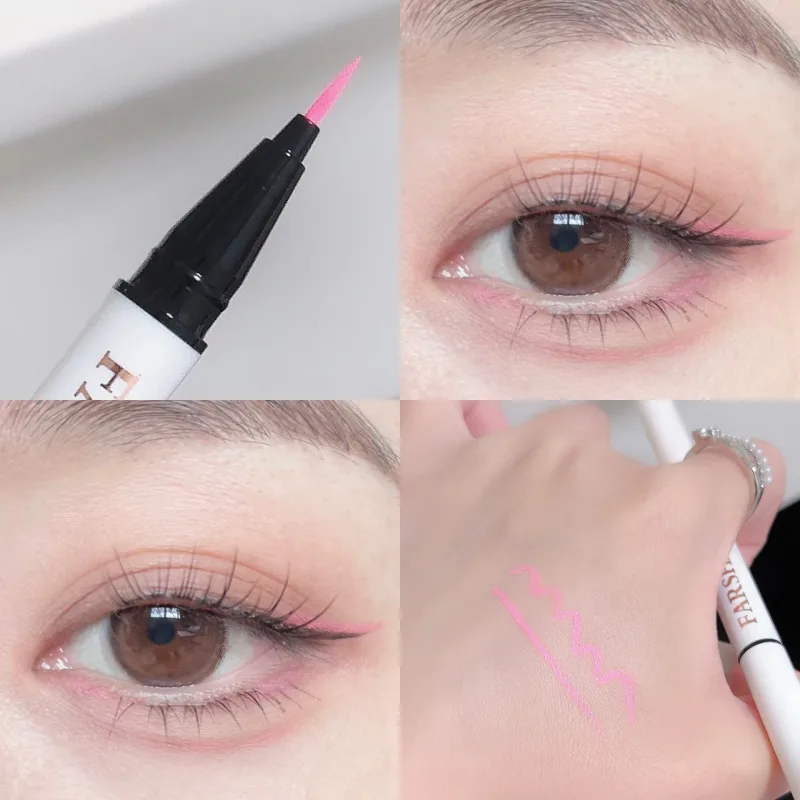 0.1mm Colorful Liquid Eyeliner Pen Waterproof Lasting Quick-Dry Easy To Color Eye Liner Cosmetics Tool Blue Pink White Eyeliner — image 10