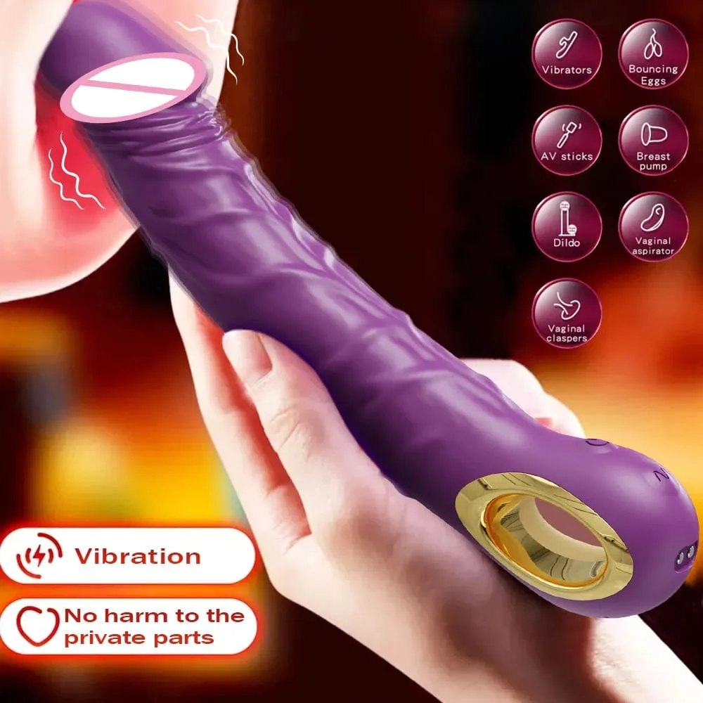 Powerful Dildo Vibrator for Women G Spot Vagina Massager Vibrating Clit Clitoris Stimulator Female Sex Toy Couple Adult Supplies — image 1