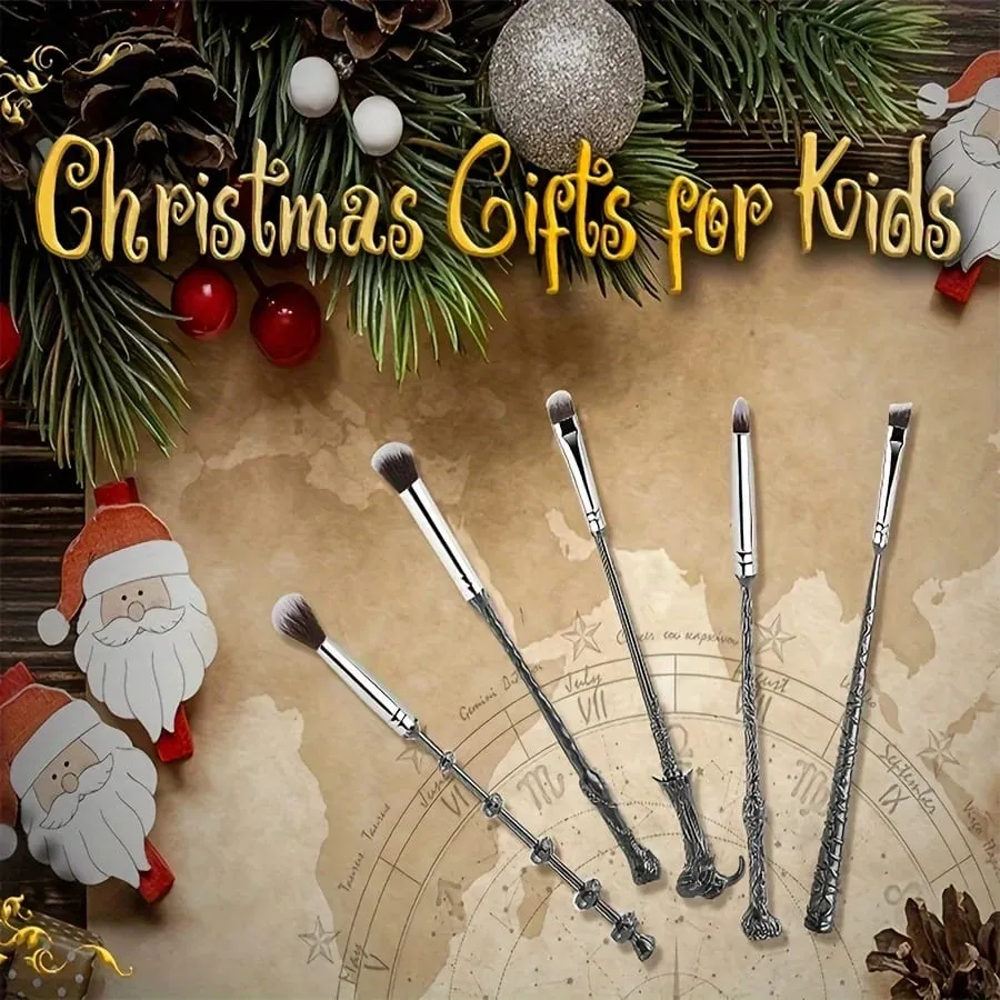 5pcs Wizard Wand Brushes 5 PCS Makeup Brush Set for Women — image 5