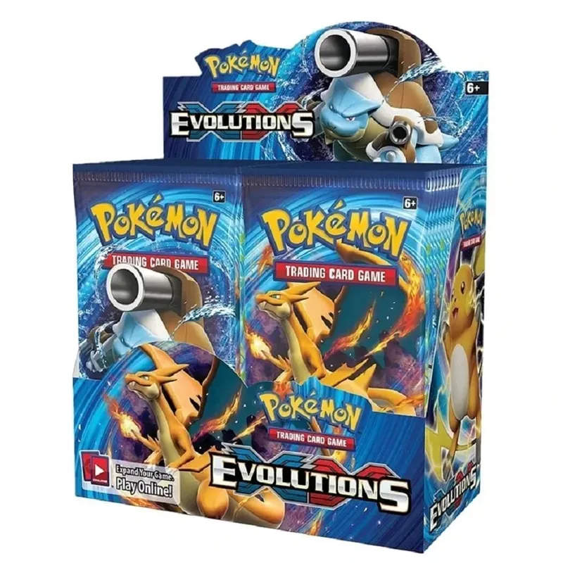 ★Newest 324Pcs Pokemon Cards Sun & Moon XY Evolutions Pokemon Booster Box Collectible Tradiner Card Game toy for children!