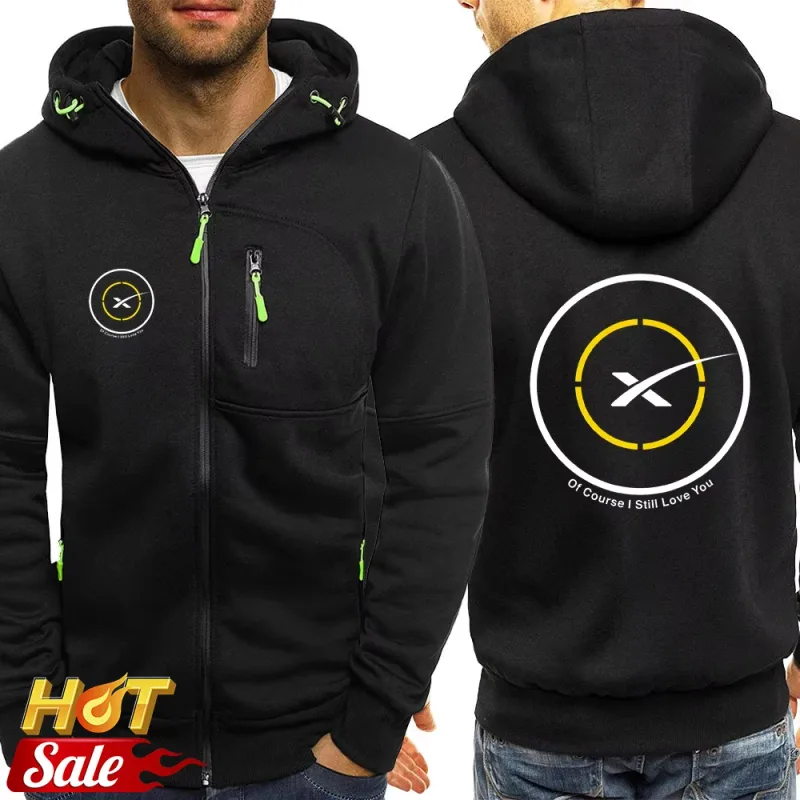 2025 Popular Man SPACEX SPACE X LOGO ELON Jacket Men Autumn Man's Loose Tops Coat Print New Type Sports Comfortable Hoodies — image 3