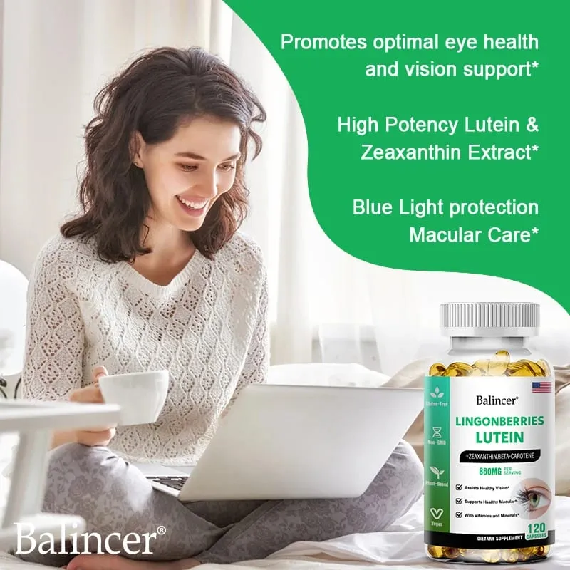 Balincer Vision Support - with Lutein Zeaxanthin and Vitamins - Eye Health Supplement for Healthy Vision - 120 Capsules — image 5