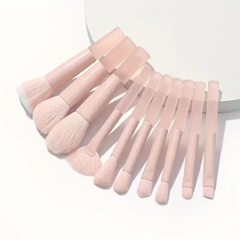 12 st blå sminkborstar Set Professional Foundation Powder Blending Blush Concealer Syntetisk fiberborste — image 8