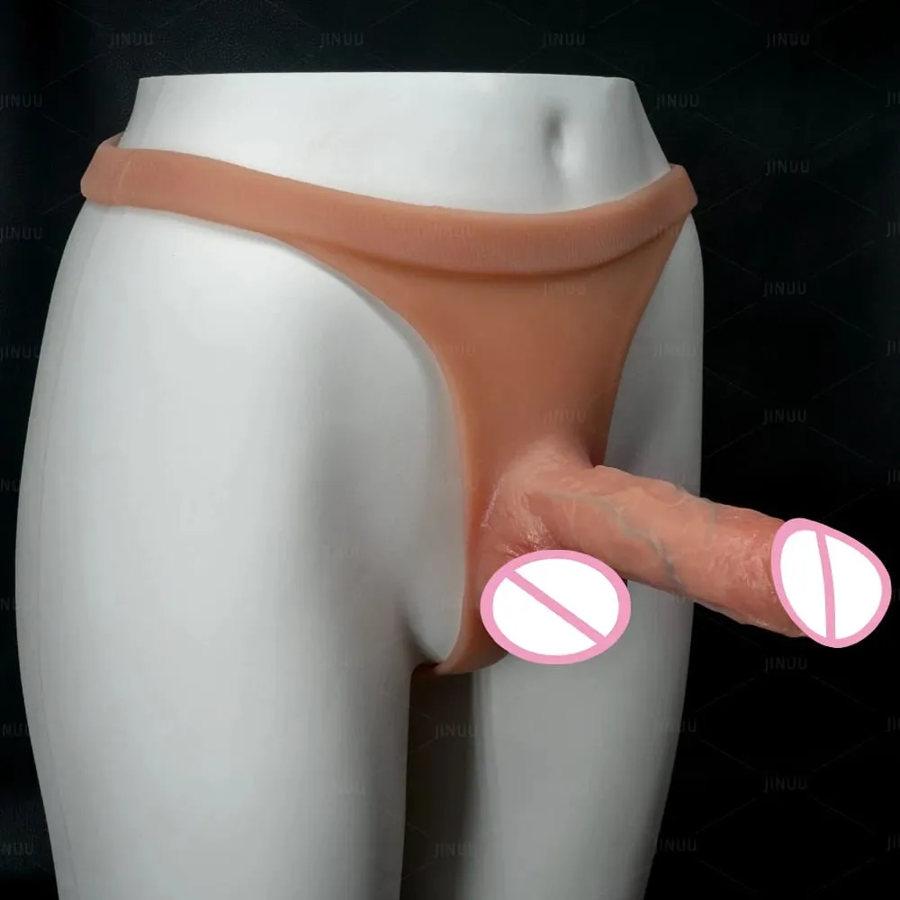Silicone Strap on Dildo For Lesbian Gay Reusable Solid Penis Dick Skin Feeling Dildo Pants Strapon Penis Sex Toys for Women 18+ — image 4