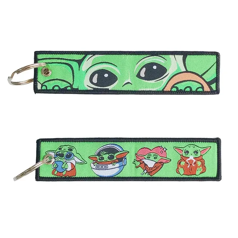 Embroidery Cool Eagle Beak Keychain Lanyard Anime Manga Series Badge Holder USB Pendant Portable Key Lanyard Accessories