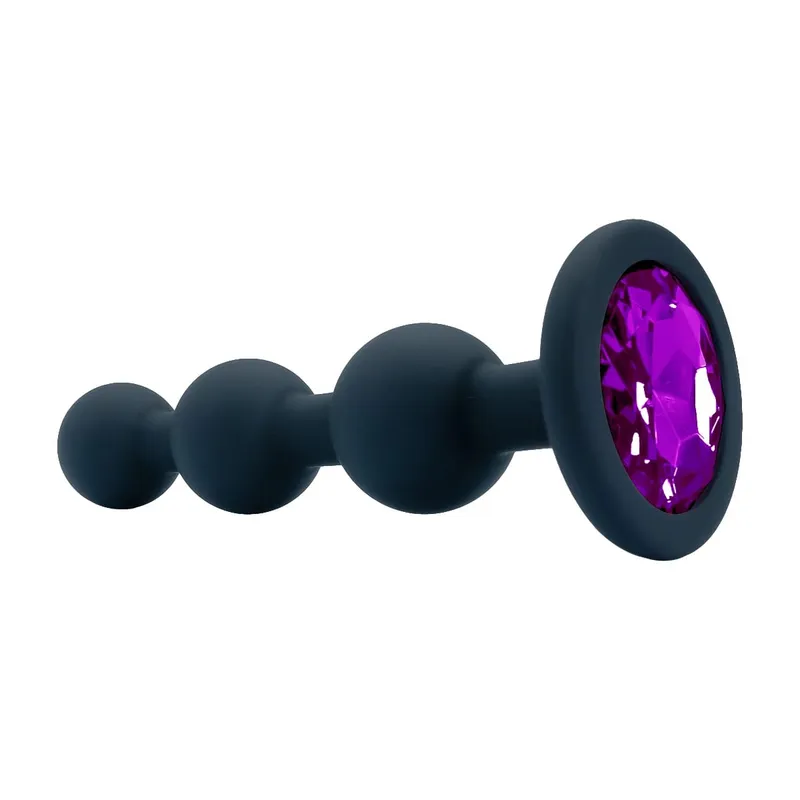 Black Silicone 3 Ball Anal Beads Sex Anal Plug Crystal Base Butt Plug Analplug But Plug Anal Trainer Toys Sex Toys For Woman — image 10