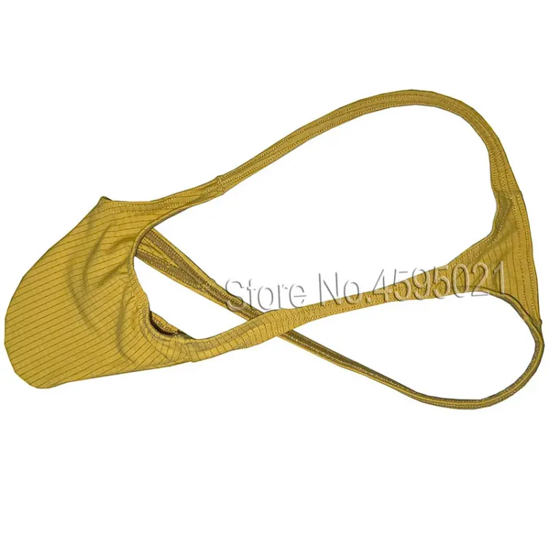 Men's Underwear Thong Contour Pouch Tangas Rise Cheeky Underpants Low Rise Beach Briefs Bikini Single Layer Quick Dry Silky