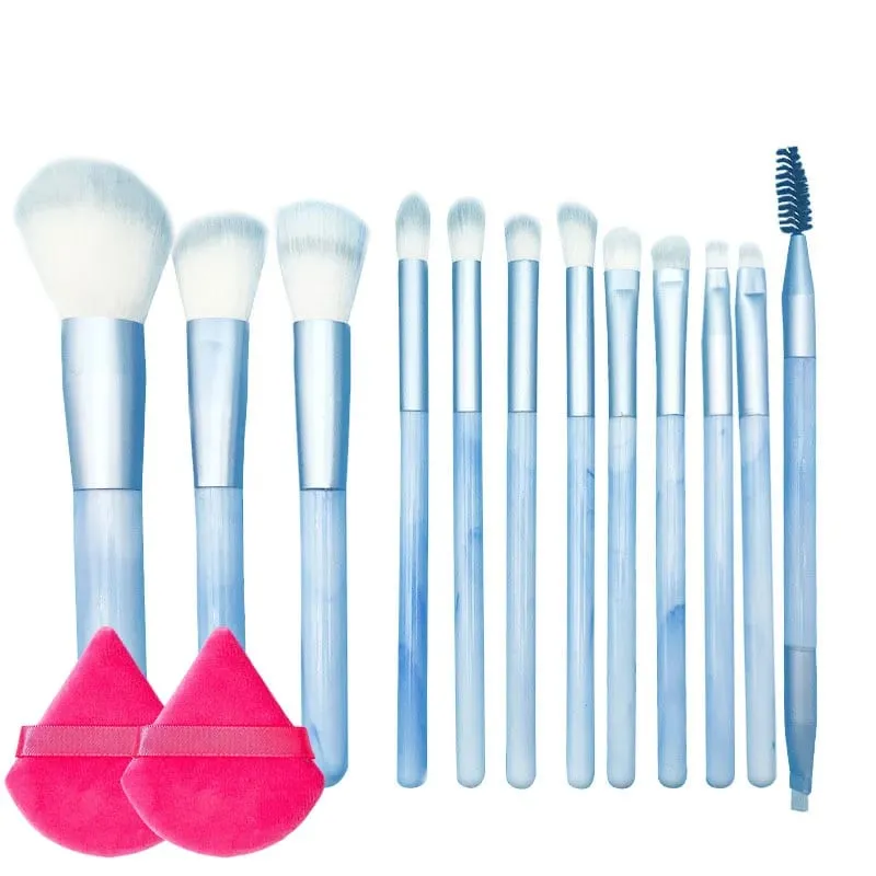 10/14Pcs Makeup Brushes Set EyeShadow Foundation Women Cosmetic Loose Powder Blush Super Soft Blending Make Up Brush Beauty Tool — image 18