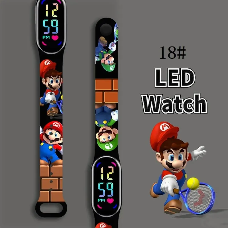 Kids LED Watch Touch Control Digital Watch Silicone Strap Waterproof Sport Wristwatch for Boys Girls Children Birthday Gift — image 1