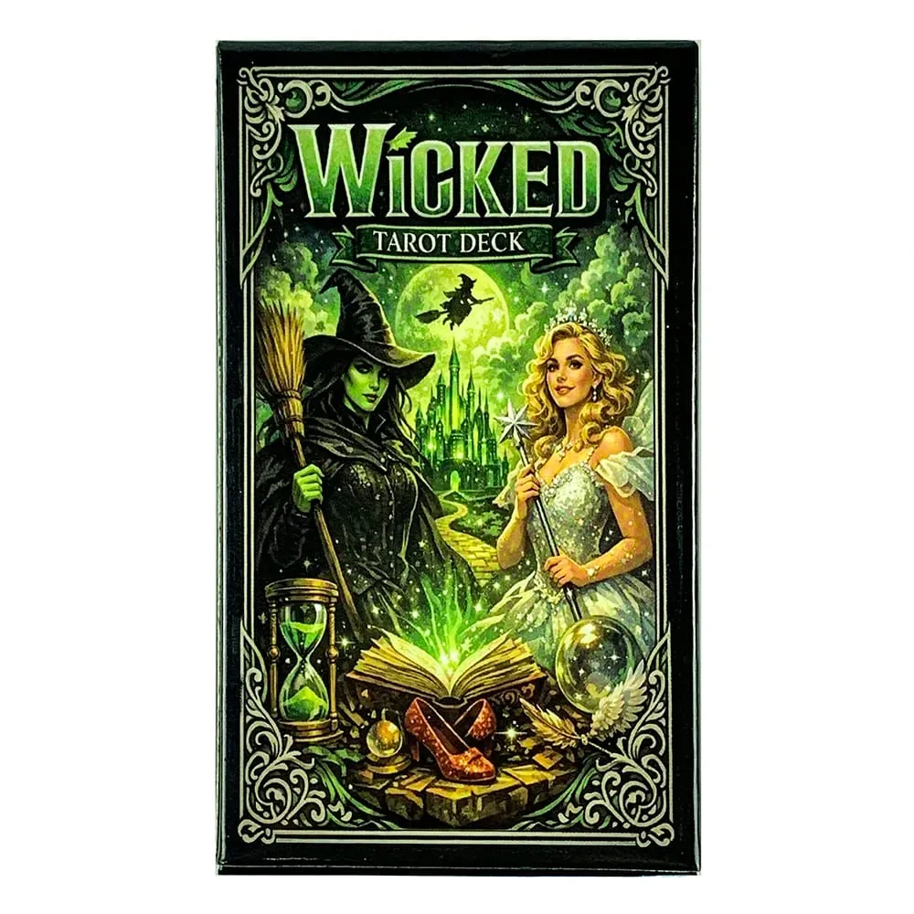 Neues böses Tarot-Deck, 78 Karten, traditionelle Tarotkarten, englische Version, Wahrsagerei, Brettspiele, Halloween- und Weihnachtsspiele