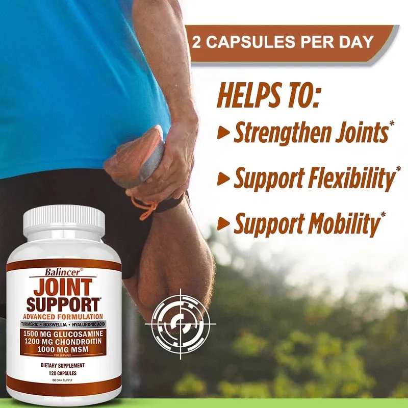 60/120 Glucosamine & Chondroitin & MSM 3-in-1 Capsules - Joint Health Support Supplement - Non-GMO Vegetarian Capsules — image 4