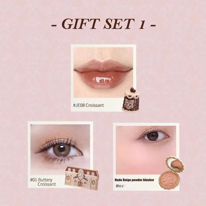 Flowerknows Makeup Gavesæt Little Angel Bunny Have Shell Smykker Lip Glaze Blusher Flower Know SWEETIE BEAR Blush Concealer