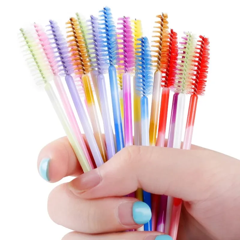 50/100Pcs Makeup Brush Eyelash Eyebrow Brushes Comb Disposable Mascara Wand Eyelashes Extension Supplies Cosmetics Make Up Tools — image 4