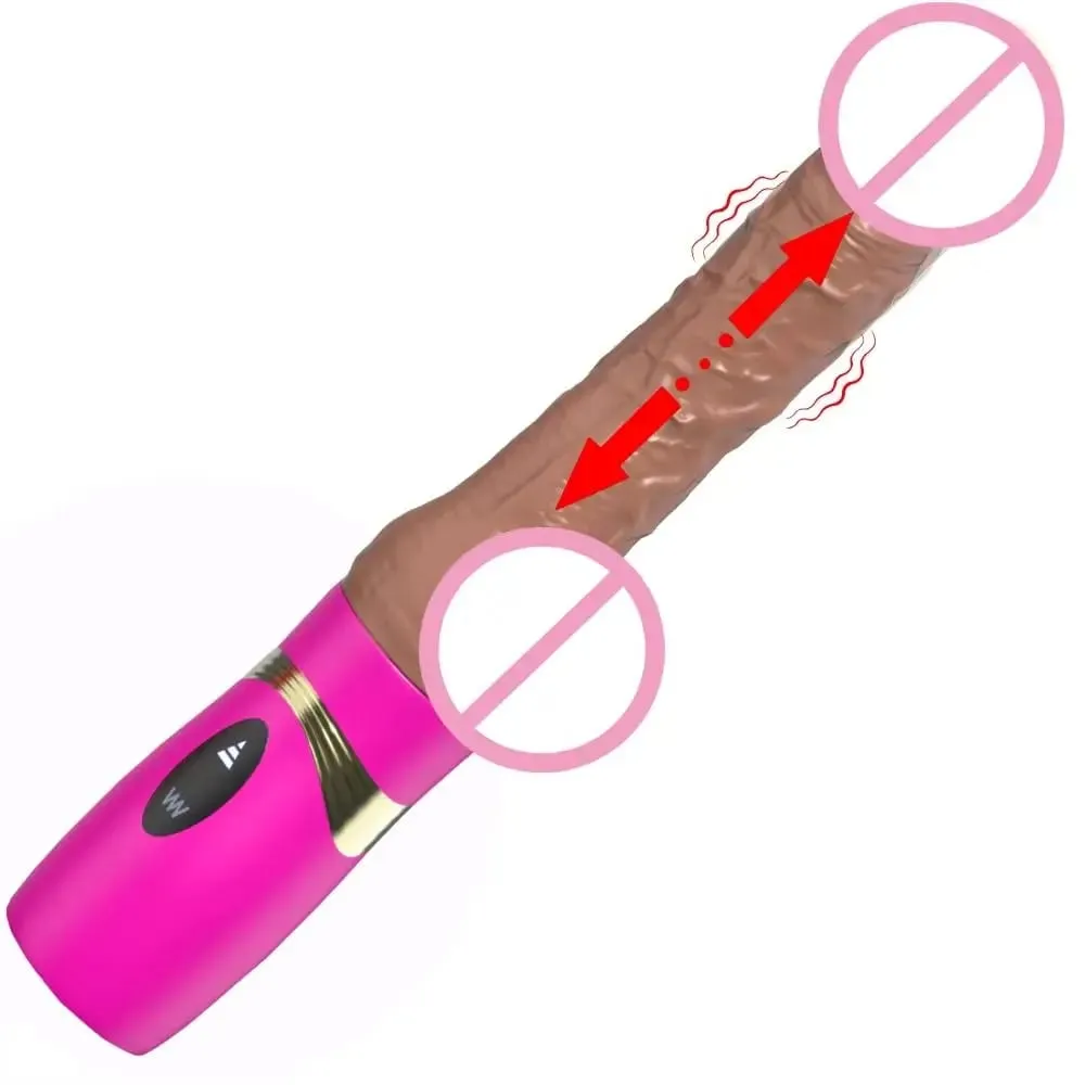 Realistic Thrusting Dildo Vibrator for Women with Heating And Telescopic Function Anal Vagina Stimulator Couples Sex Toy — image 1