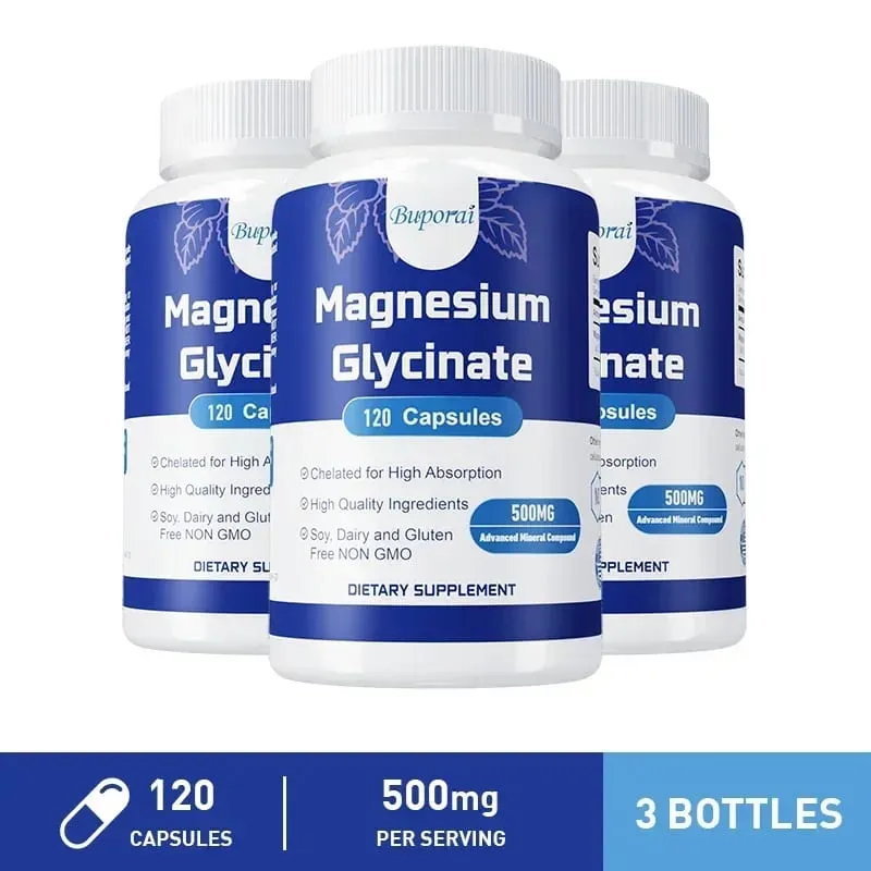 Magnesium Glycinate - Support Nerve Heart and Muscle Health Helps with Stress Sleep Quality Support Muscles Recovery — image 9