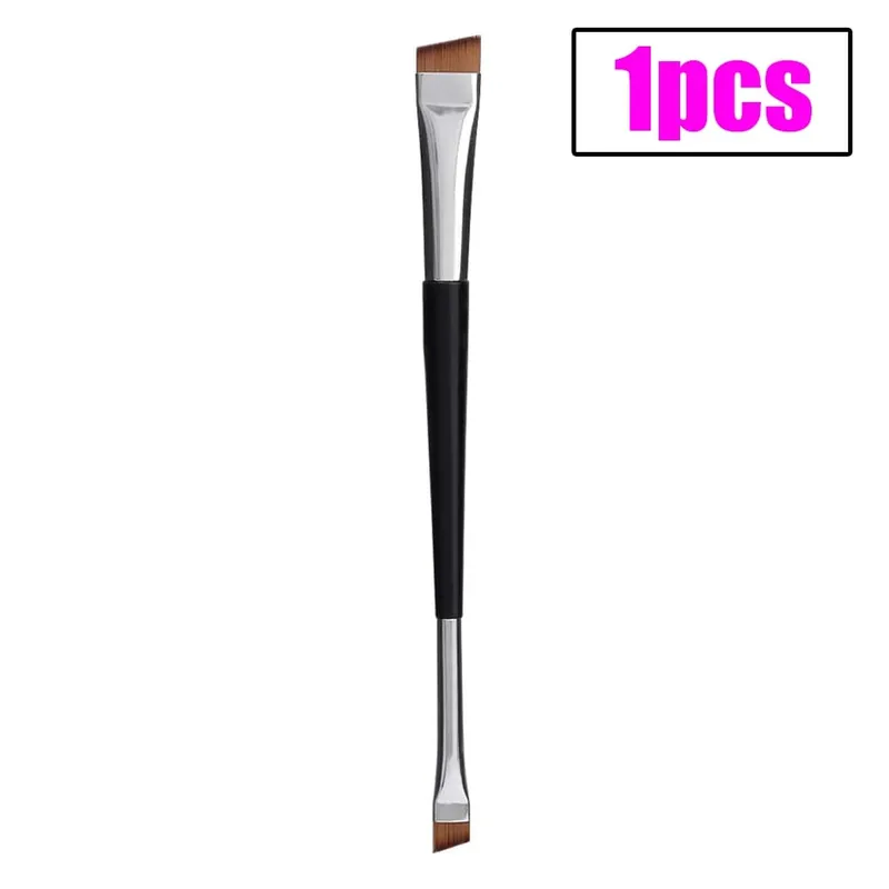 Professional Eyebrow Brush Eyeliner Angled Flat Head Blade Eye Liner Brow Contour Makeup Brushes Double-head Make Up Tools 15pcs — image 8