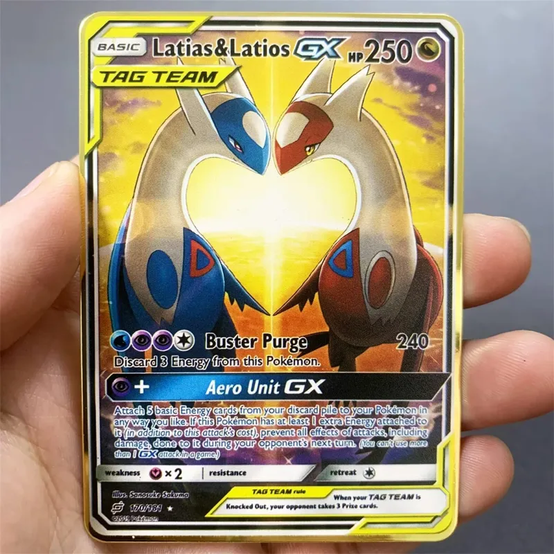 ภาษาอังกฤษโลหะการ์ด Pokemon DIY Arceus Mewtwo Charizard Pikachu เหล็กเงา Pokémon GX Vmax EX เกมคอลเลกชันเด็กการ์ดของเล่นของขวัญ — image 28