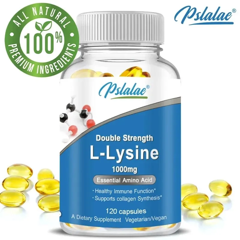 L-Lysine Supplement 1000 mg 120 Capsules Amino Acid Capsules — image 2