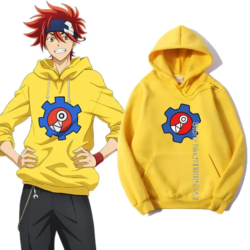 Takerlama SK8 Infinity Hoodie Reki คอสเพลย์สีเหลืองผู้หญิงผู้ชายเสื้อ Casual Streetwear เสื้อสวมหัวเสื้อ PLUS ขนาด Hoodies
