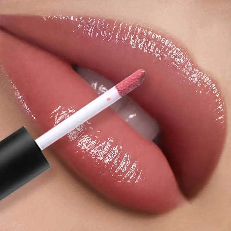 Nude Lip Gloss Waterproof Matte Liquid Lipstick Long Lasting Non Sticky Cup Red Velvet Lip Tint Makeup Cosmetics — image 2