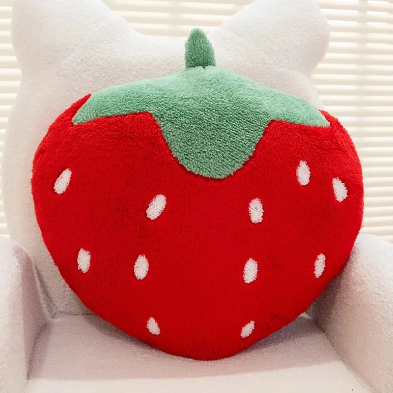 Aardbei Kussen Zacht Gevuld Pluche Speelgoed Sweety Aardbei Bank Knuffelkussen Voor Thuis Kussen Fruit Thema Verjaardagscadeaus