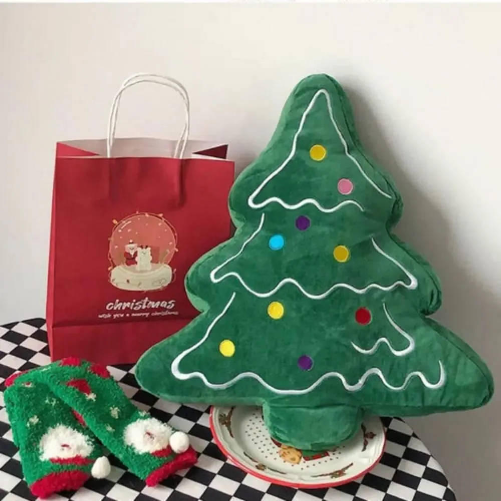 Soft Christmas Tree Sofa Cushion Comfortable Skin-friendly Christmas Day Decorative Pillow 3D Shaped Ornaments — image 5
