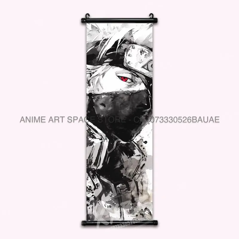 Anime Naruto Hanging Painting Hatake Kakashi Wall Art Scrolls Picture Uchiha Sasuke Home Decor Canvas Poster Haruno Sakura Mural — image 30